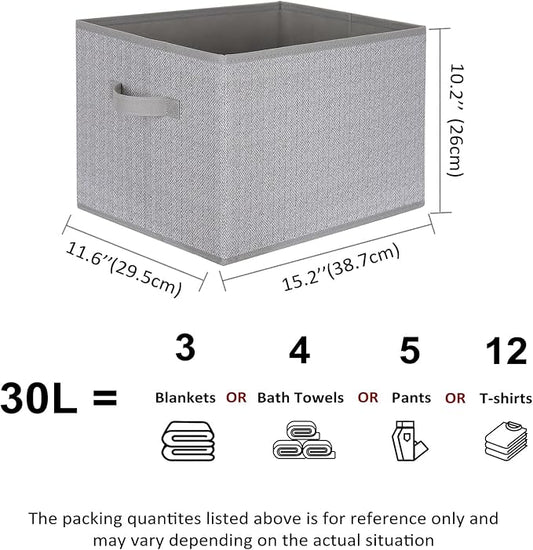 WUIKE Closet Storage Bins, Trapezoid Storage Boxes - Image 2