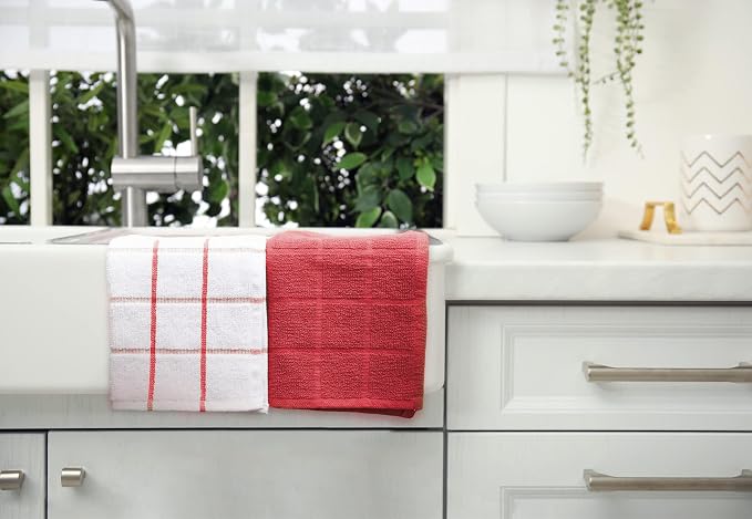 100% Cotton Terry Dish Cloth & Dish Towel, 6 Pack, Super Soft and Absorbent - Image 5