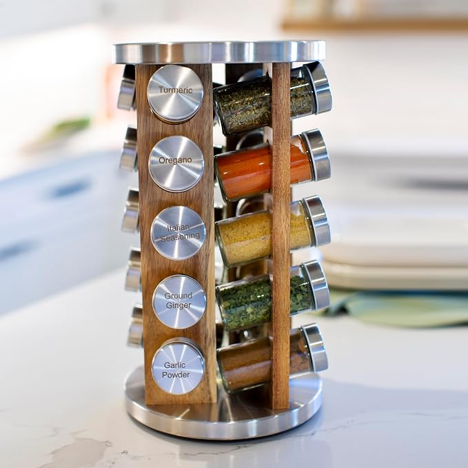 Orii 20 Jar Spice Rack with Spices Included - Image 3