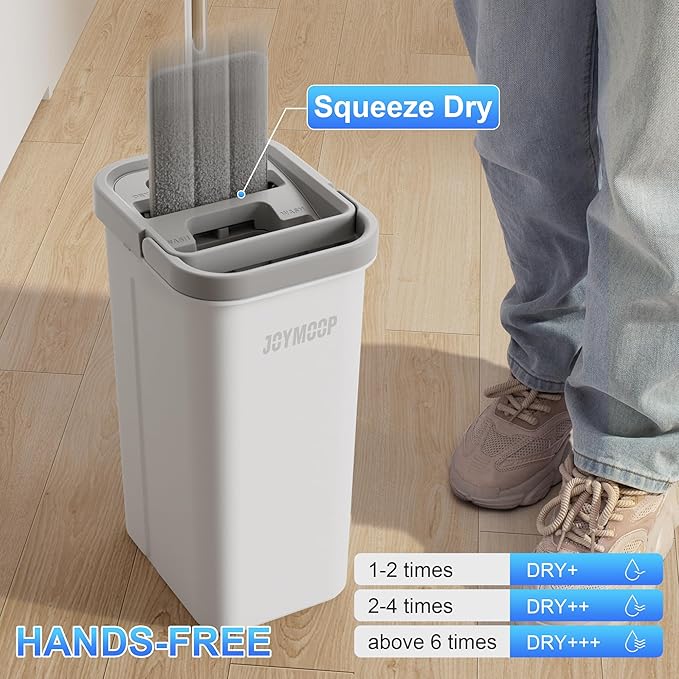 JOYMOOP White Flat Mop & Bucket - Image 3