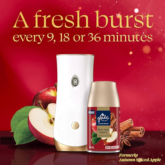 Glade Automatic Spray Refill, Warm Apple & Spices, Scented Air Freshener - Image 2