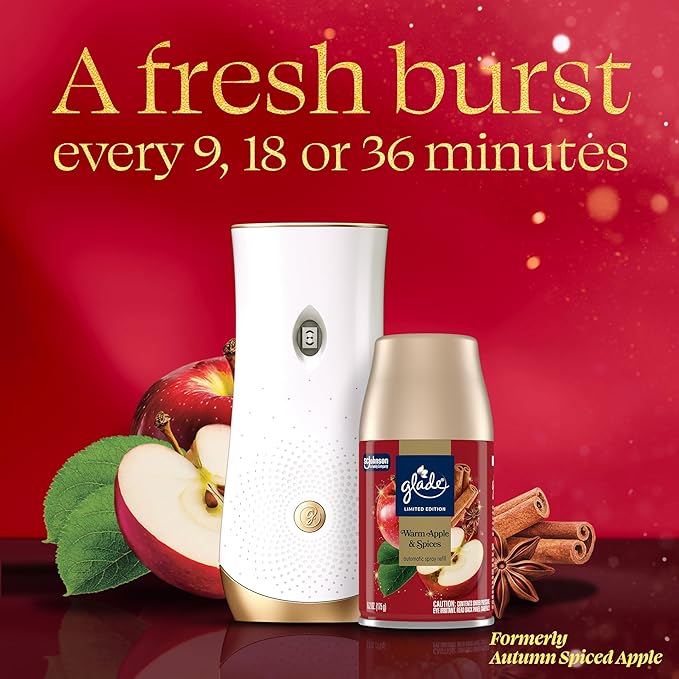 Glade Automatic Spray Refill, Warm Apple & Spices, Scented Air Freshener - Image 2