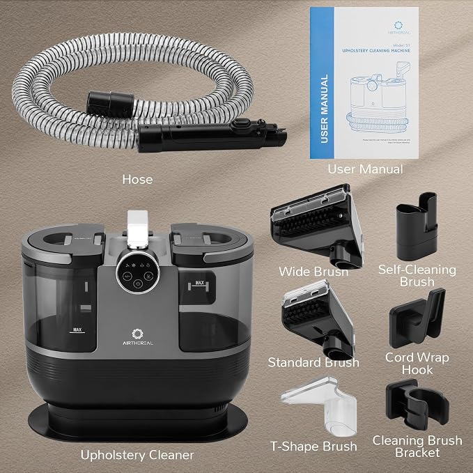 Airthereal S1 Carpet Cleaner Machine, Instant Heating Portable Upholstery Spot - Image 8