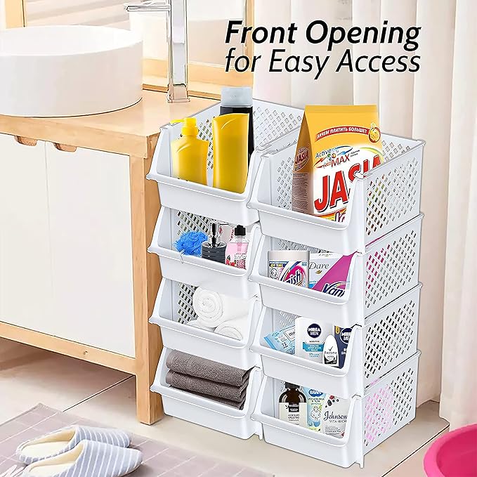 TidyFriend Plastic Stackable Bins - Image 5