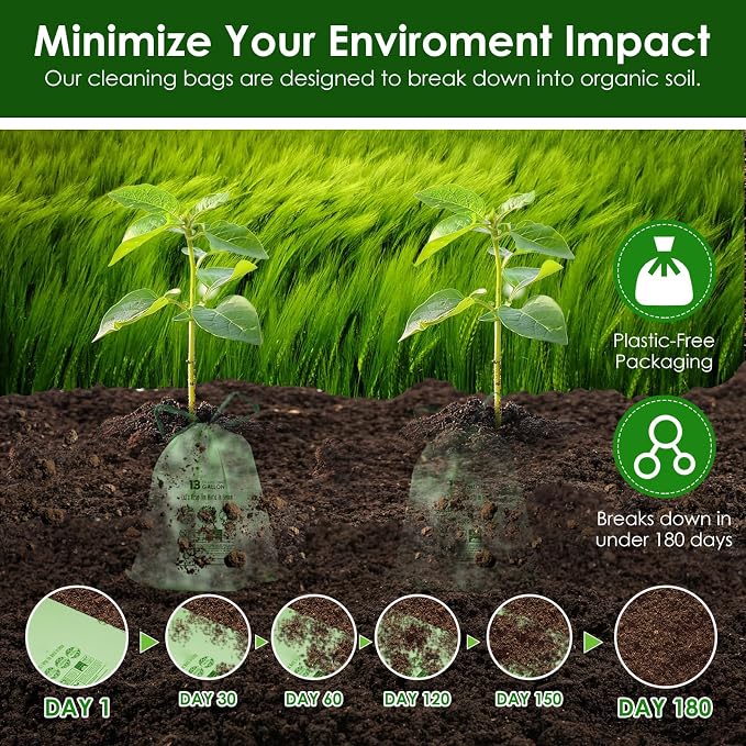 10-13 Gallon Compostable Trash Bags - Image 6