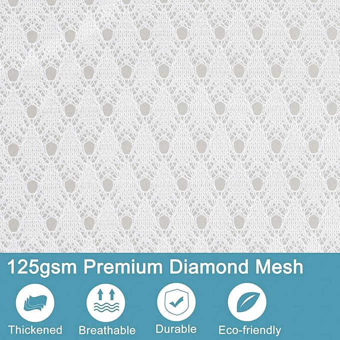 Polecasa 2Pcs 24 x 24 Inches Extra Durable 125g Diamond Mesh Laundry Bags - Image 2