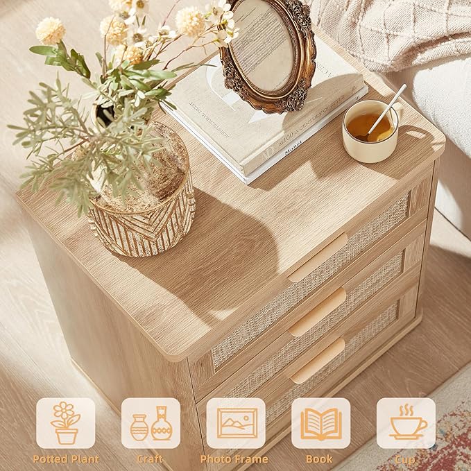 LEYAOYAO Rattan Night Stand - Image 7
