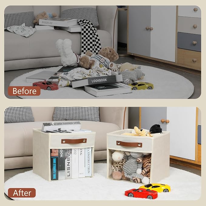 HNZIGE 11 x 11 Storage Cubes Bins - Image 4