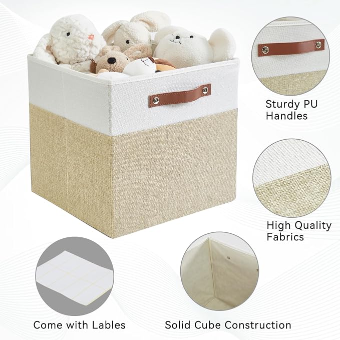Collapsible Fabric Storage Cube Bins - Image 7
