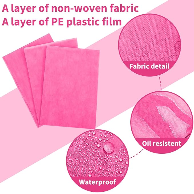 Breling 100 Pcs 31.5 x 71 Inch Disposable Bed Sheets Oil-proof PE Film Massage - Image 5