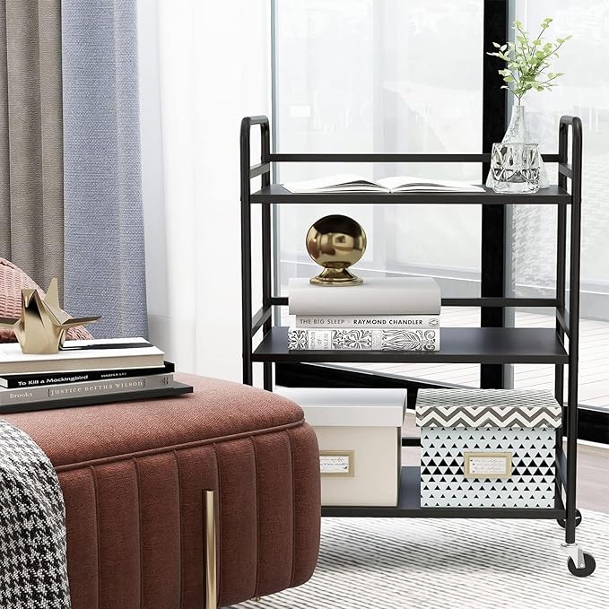 HDANI 3 Tier Metal Utility Multipurpose Rolling Cart, Large Capacity Heavy Duty - Image 5