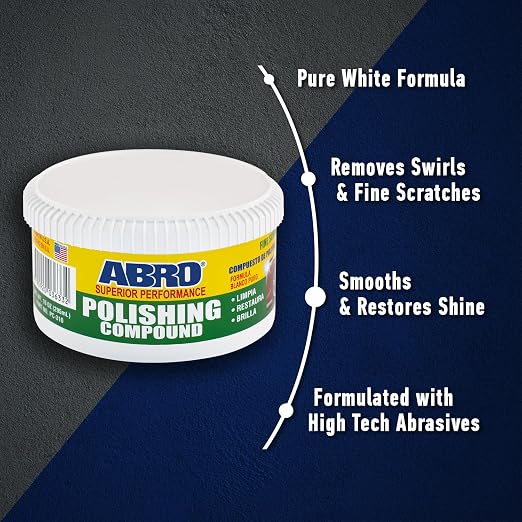 ABRO Superior Performance Polishing Compound, 10 oz., High-tech Shine Car - Image 6