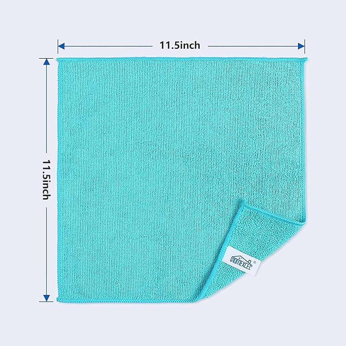 HOMEXCEL Microfiber Cleaning Cloth, 8 Pack Cleaning Rags, Cleaning Towels - Image 2