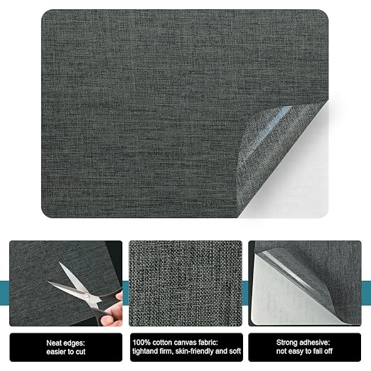 J.CARP 2Pcs Linen Repair Patches, Large Self-Adhesive Fabric Patch - Image 3