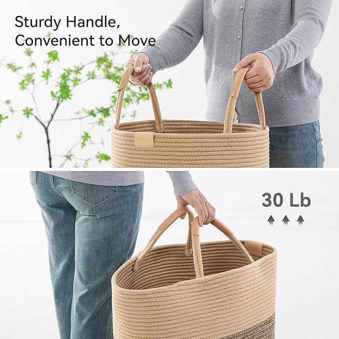 62L Striped Laundry Hamper - Image 5