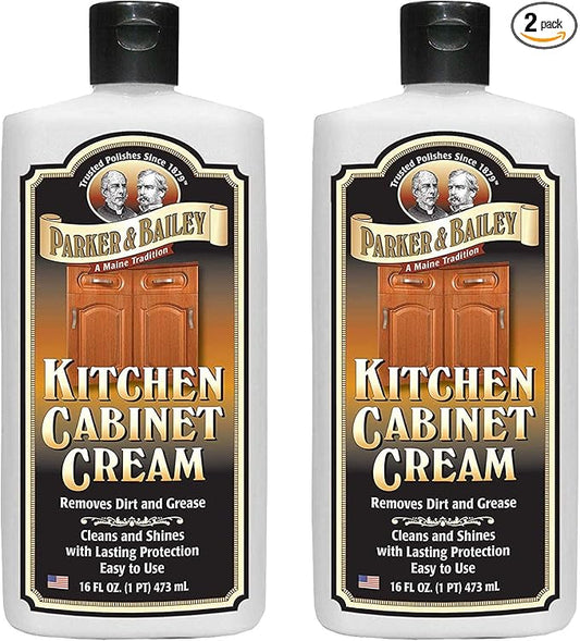 Parker and Bailey Kitchen Cabinet Cream-Wood Cleaner-Grease Remover 16 oz by ParkerBailey