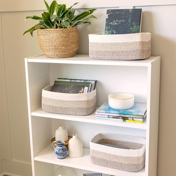 NaturalCozy 13.5”x8.5”x5.5” Storage Baskets - Image 9