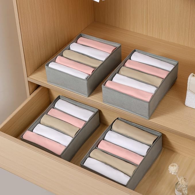 4 Packs T-shirt Drawer Organizers - Image 6