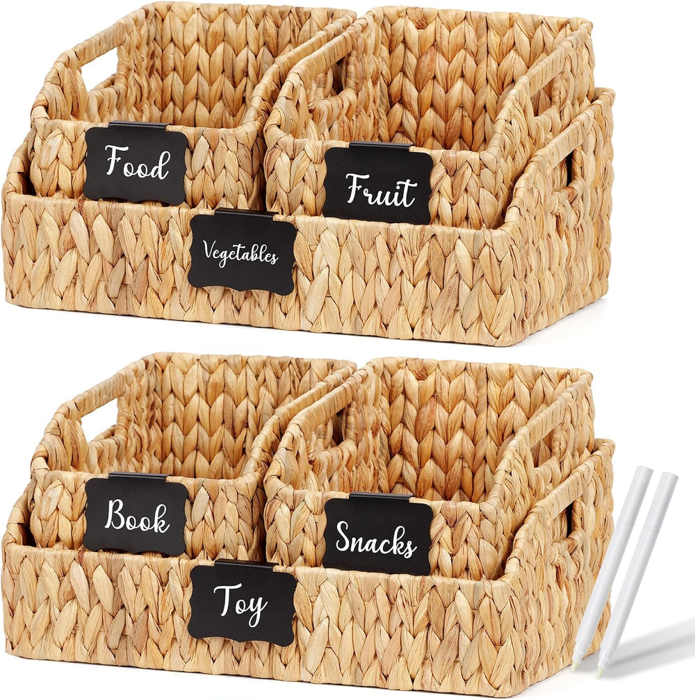 Pantry Baskets for Organizing,Storage Organizers,3Pack,Natural 2Set