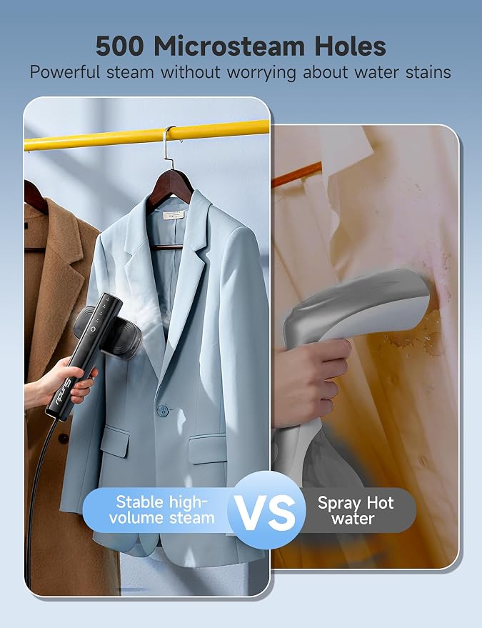 Steamer for Clothes Portable Handheld Garment Steamer, 15s Fast Heat-up - Image 5