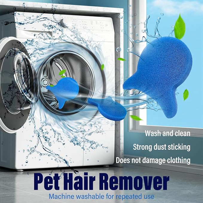 Pet Hair Remover for Laundry, Reusable Dog & Cat Hair Remover Tool, Effectively - Image 2