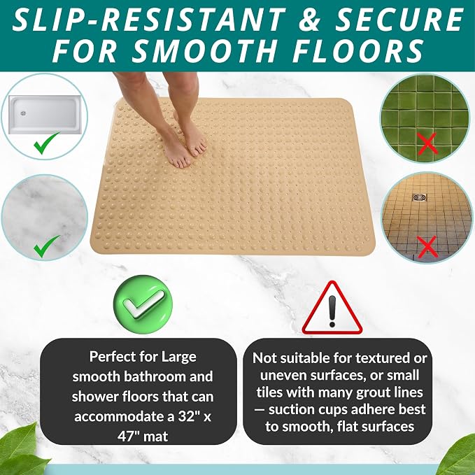ENKOSI Extra Large Shower Mat Non Slip - Image 5