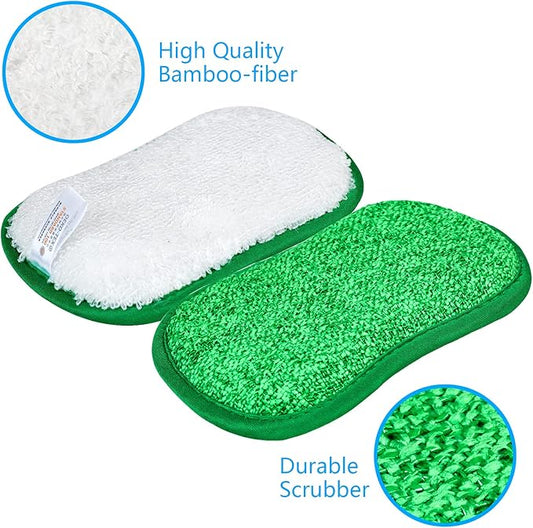 Kitchen Dish Sponge Scrubber Non Scratch, Dishcloth No Odor Reusable Washable - Image 2
