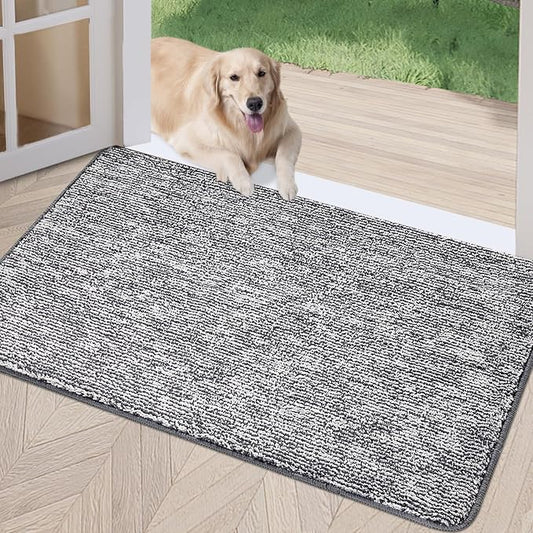 REFETONE Indoor Doormat, Front Door Mat 32"x48" Absorbent Rubber Backing Non by Refetone
