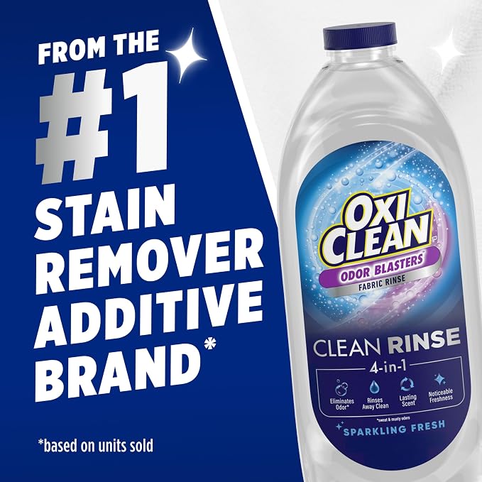 OxiClean Odor Blasters Fabric Rinse, 4-in-1 Clean Rinse Formula, Laundry - Image 9