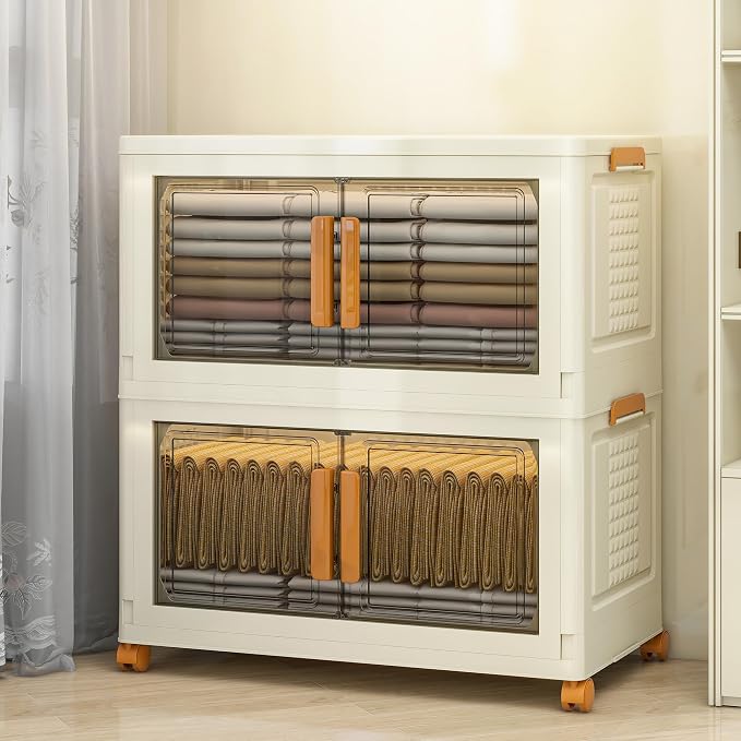 2 Tier Extra Large Stackable Storage Bins by Unknown
