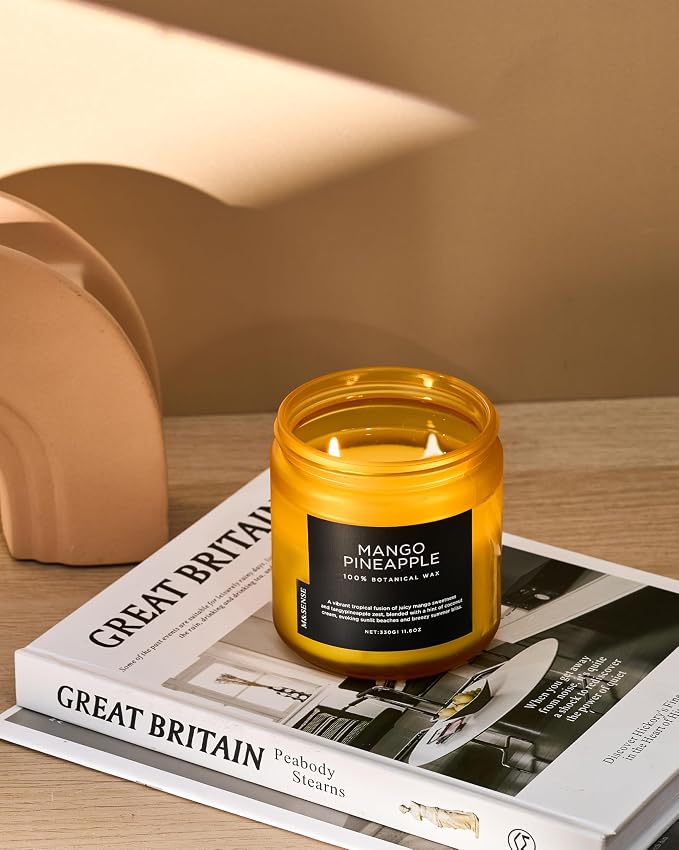 M&SENSE Mango Pineapple Tropical Scented Candle - Image 7
