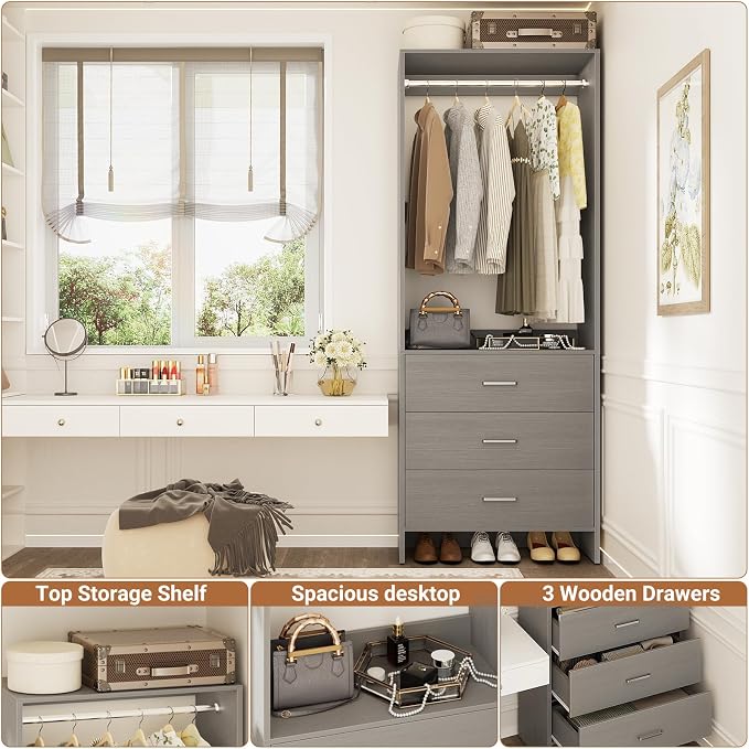 Aheaplus 2FT Closet System - Image 3