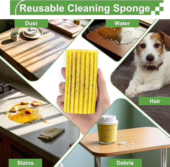 4-Pack Damp Clean Duster Sponge Brush - Image 4