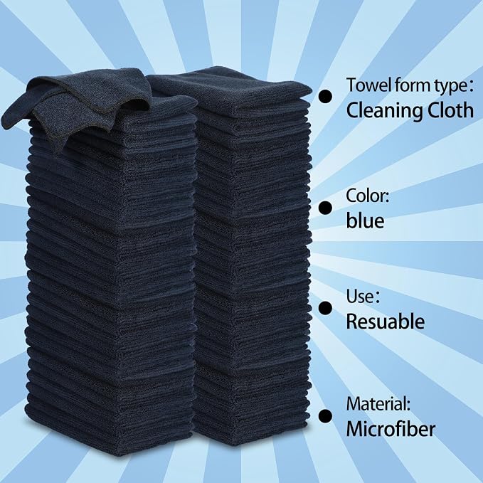 Tanlade Microfiber Cleaning Cloth Cleaning Rags Reasonable Kitchen Towels - Image 3