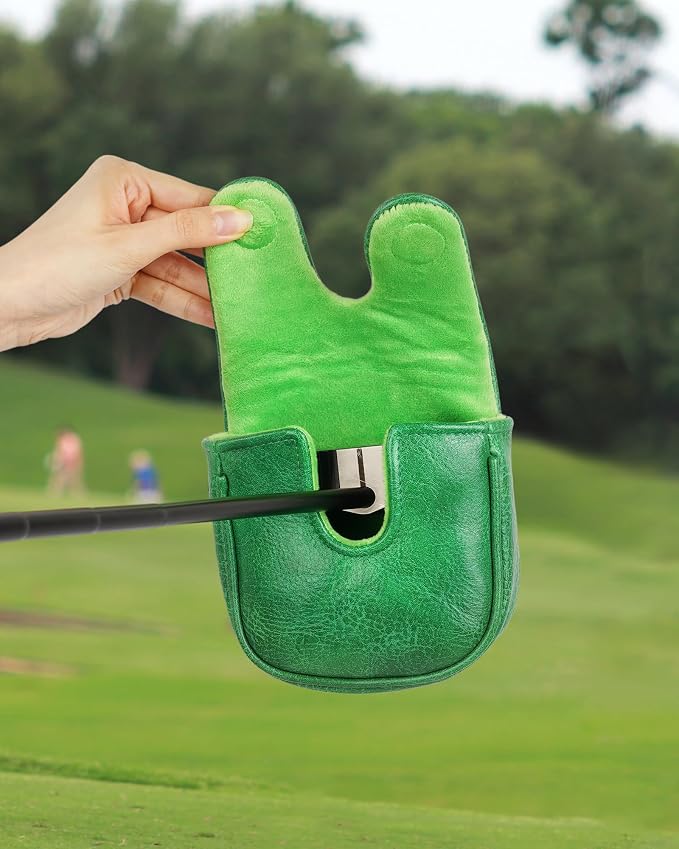 Golf Headcovers Golf Club Head Covers Four Leaf Clover Good Luck Charm by BigTeeth