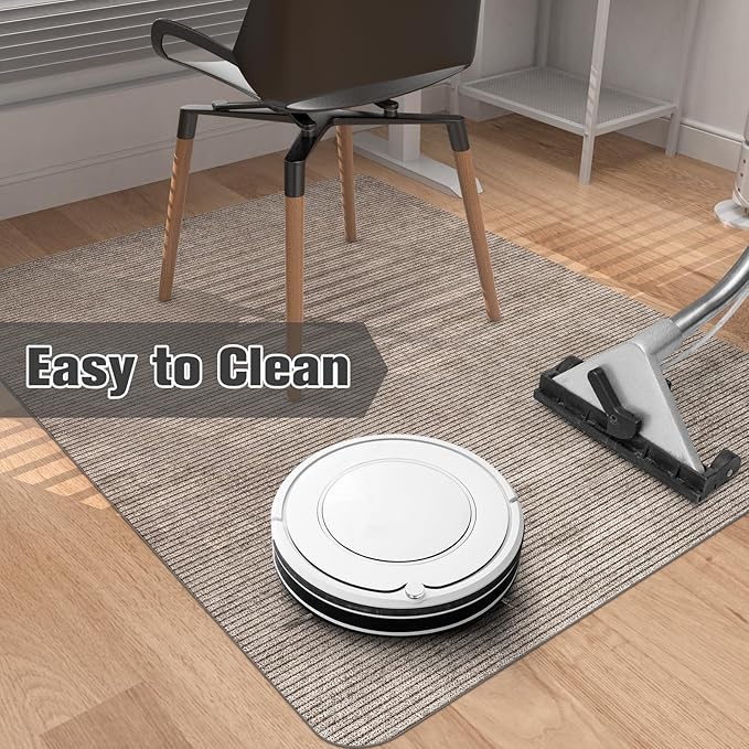 Placoot Desk Chair Mat for Hardwood Floor Corduroy Surface 1/6" Thick 55"x35" - Image 5