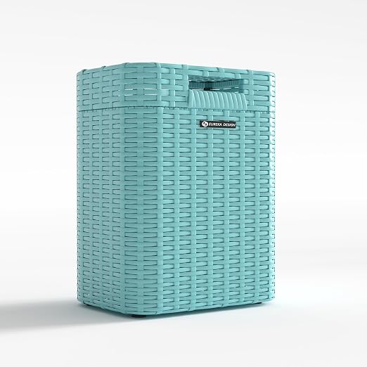 Ypati Handwoven 4 Gallon Rattan Trash Can - Image 2