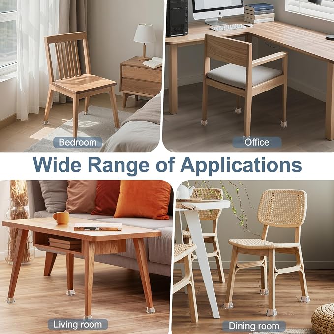 24PCS Square Chair Leg Floor Protectors - Image 7