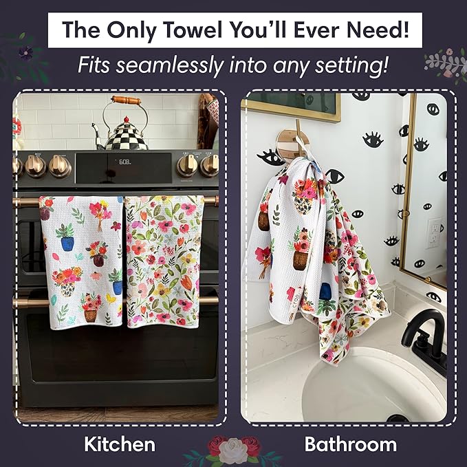 Microfiber Hand Towel & Washcloth Set of 2 - Image 3