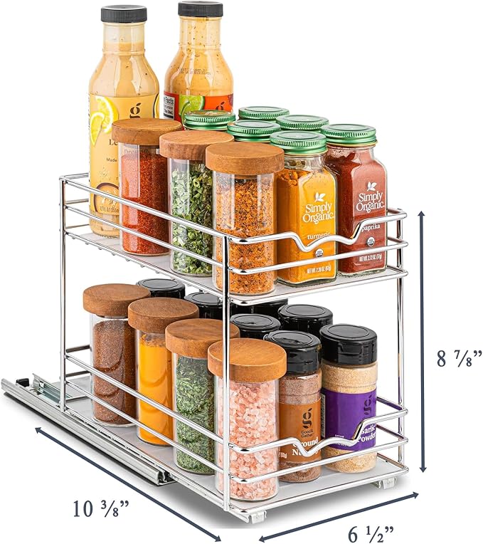 Pull Out Cabinet Organizer for Spices, Cans - Image 3