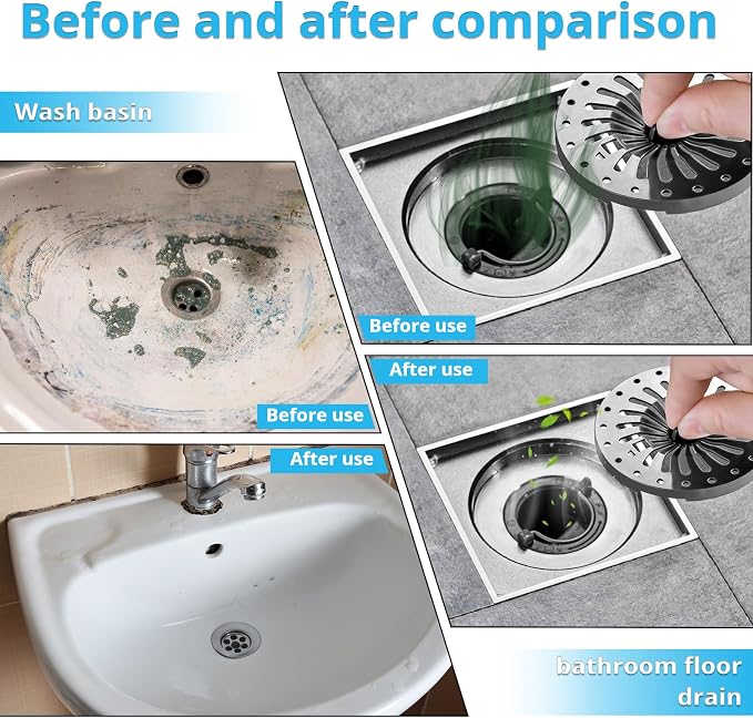 Drain Cleaner, Foaming Drain Cleaner and Deodorizer, Sink Cleaning Foam - Image 7
