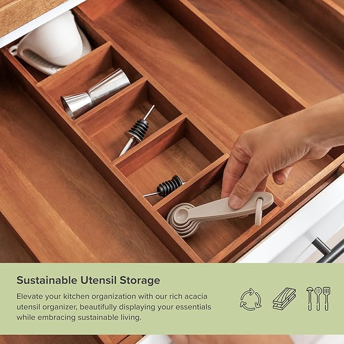 KitchenEdge Adjustable Kitchen Drawer Organizer - Image 5