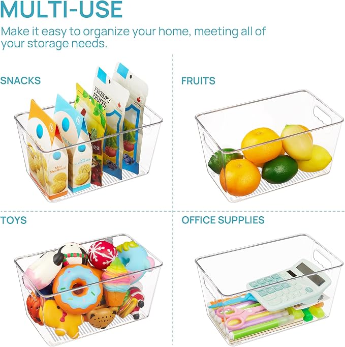 Vtopmart Clear Plastic Storage Bins, Countertops, Freezer Organization - Image 6