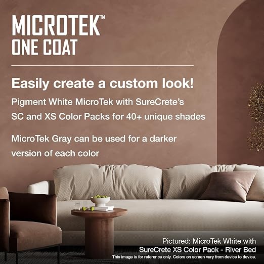 SureCrete MicroTek One Coat | White | 40 lb Bag | Microcement Overlay - Image 5