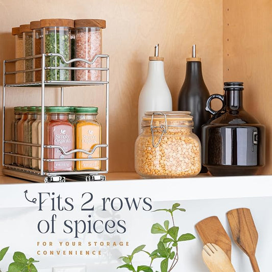Pull Out Cabinet Organizer for Spices, Cans - Image 2