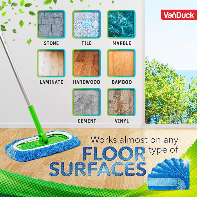 VanDuck Reusable Pet Heavy Duty Mop Pads Compatible - Image 6