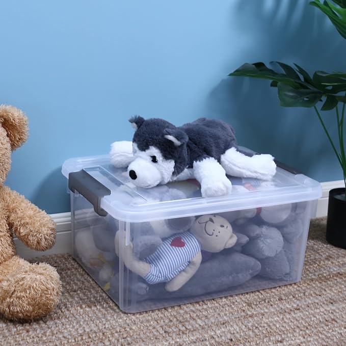 Citylife 6 Packs 17 QT Plastic Storage Bins - Image 3