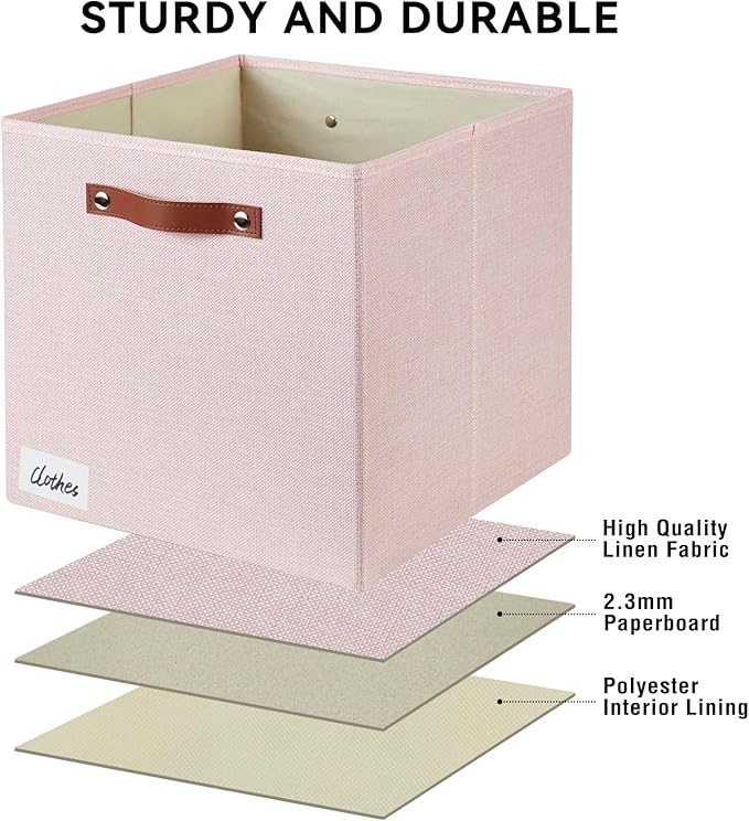 Collapsible Fabric Storage Cube Bins - Image 5