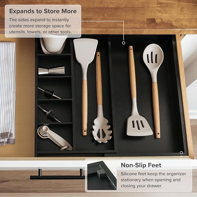 KitchenEdge Adjustable Kitchen Drawer Organizer - Image 6