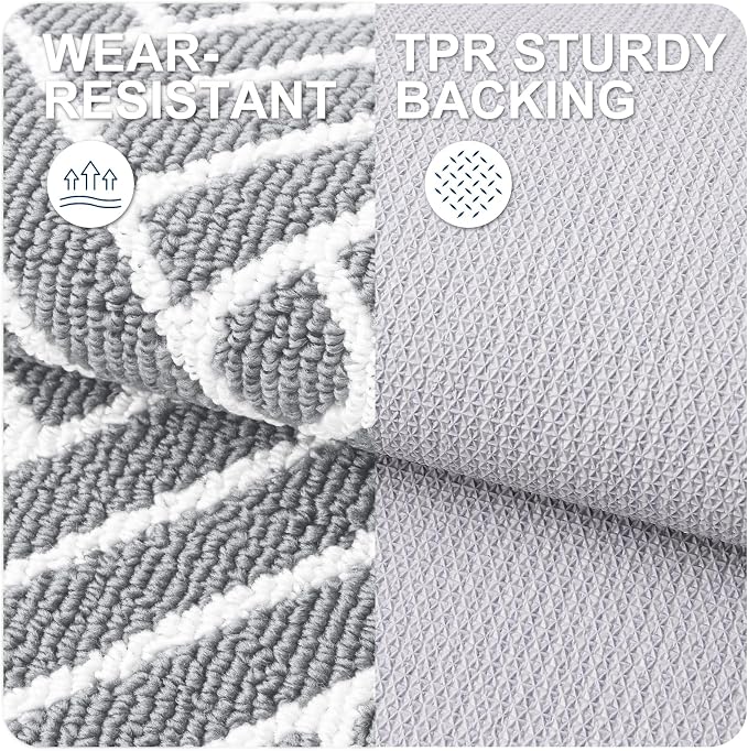 OLANLY Large Indoor Door Mat, 59x35 Inch, Dirt Resistant and Absorbent - Image 3